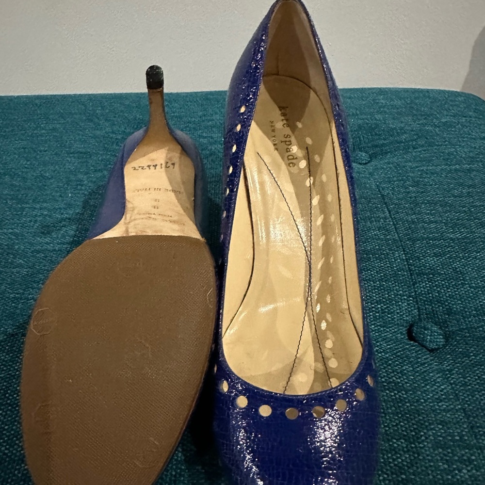 Royal Blue 9M Kate Spade Heels (Resoled and heel caps replaced.)